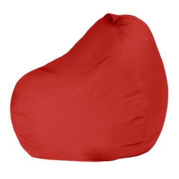 Puff de assento 60x60 cm vermelho