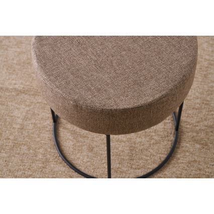 Puff RELO Ø 40 cm castanho