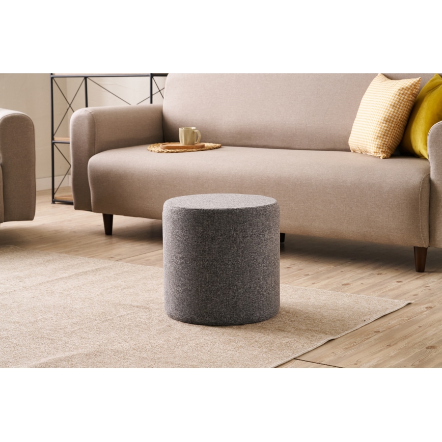Puff RONDO, diâmetro 40 cm, antracite