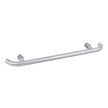 Puxador de porta 80 x 4 cm inox/prateado