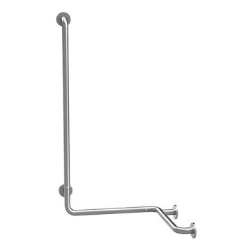 Puxador para duche 66x118 cm, aço inoxidável/prateado