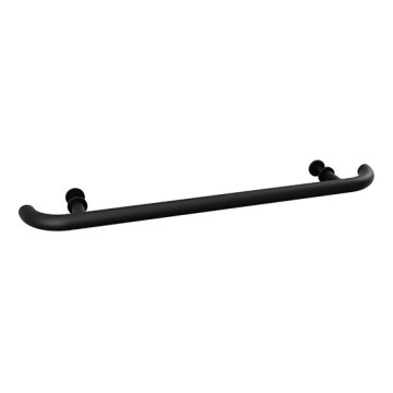 Puxador para porta 80 x 4 cm inox/preto