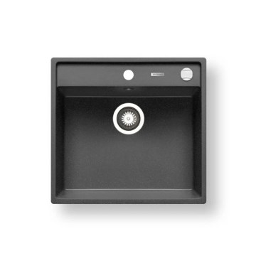 Pyramis 70007601 - Lava-loiça de cozinha CAMEA 50x53 cm granito/preto