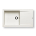 Pyramis 70070611 - Pia de cozinha ATHLOS 86x50 cm granito/branco