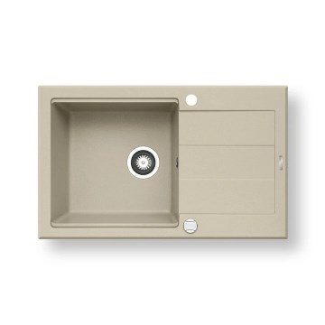 Pyramis 70083601 - Lava-loiça de cozinha SPARTA PLUS LUX 78x48 cm granito/bege