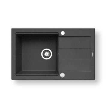 Pyramis 70083701 - Lava-loiça de cozinha SPARTA PLUS LUX 78x48 cm granito/preto