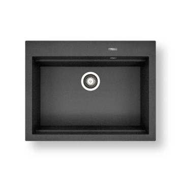 Pyramis 70094201 - Lava-loiça de cozinha SIROS 67x51,5 cm  granito/preto