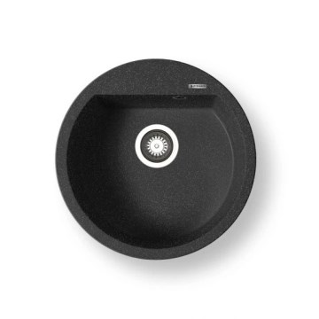 Pyramis 70106911 - Lava-loiça de cozinha ALAZIA diâmetro 51 cm granito/preto