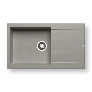 Pyramis 70107211 - Pia de cozinha ATHLOS 86x50 cm granito/cinza