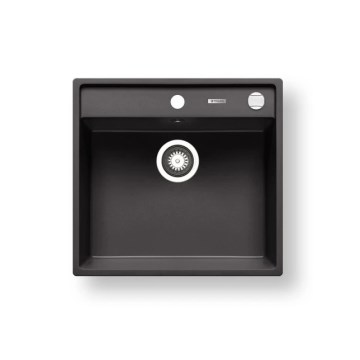 Pyramis 70168301 - Lava-loiça de cozinha CAMEA 50x53 cm granito/preto