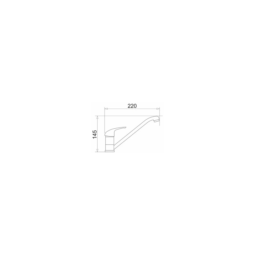 Pyramis 90918401 - Torneira de cozinha ASALIA preta
