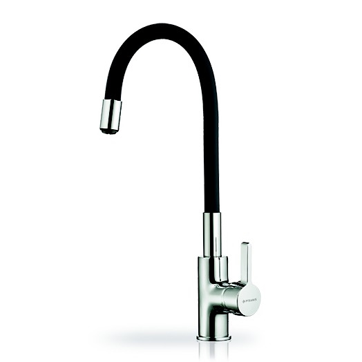 Pyramis 90919638 - Torneira para lava-loiça com braço flexível FLESSI preto