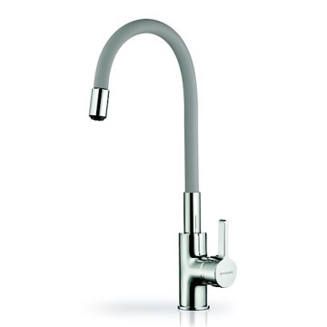 Pyramis 90938001 - Torneira para lava-loiça com braço flexível FLESSI cinzento
