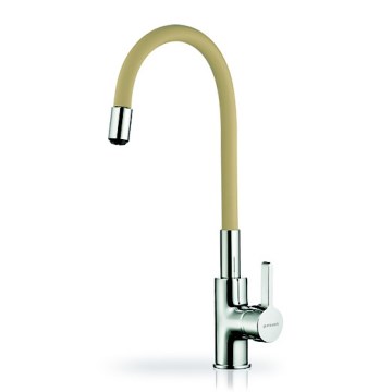 Pyramis 90938101 - Torneira para lava-loiça com braço flexível FLESSI bege