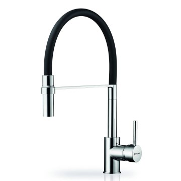 Pyramis 90939801 - Torneira para lava-loiça com braço flexível SERINA cromado/preto