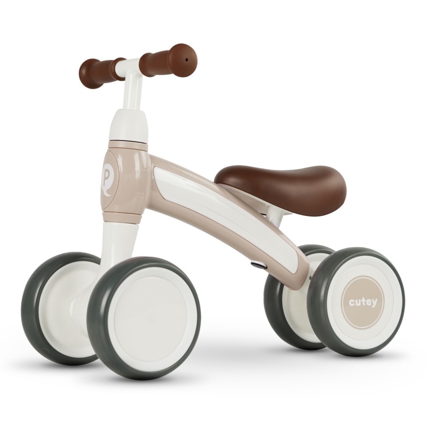 QPlay - Bicicleta de empurrar CUTEY-5  bege