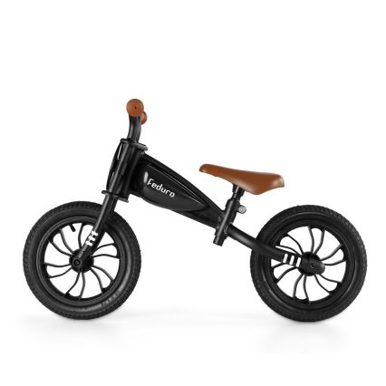 QPlay - Bicicleta de empurrar FEDURO preto/castanho