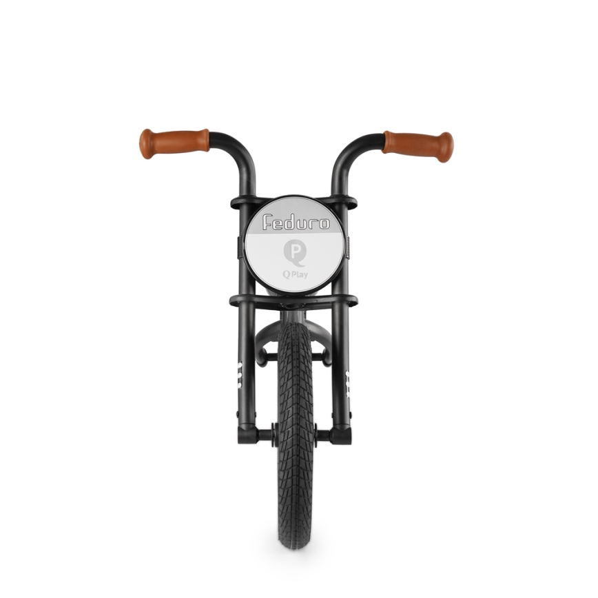 QPlay - Bicicleta de empurrar FEDURO preto/castanho