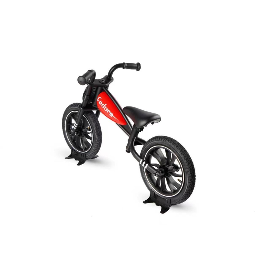 QPlay - Bicicleta de empurrar FEDURO preto/vermelho