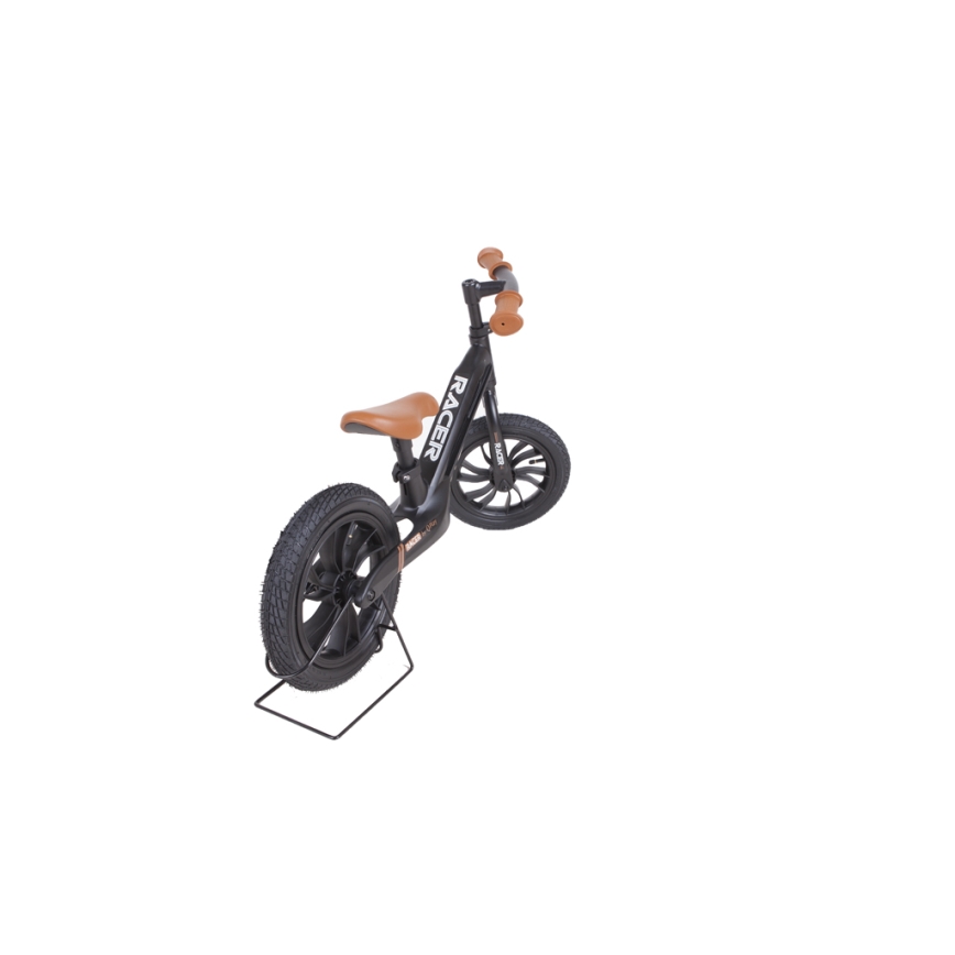 QPlay - Bicicleta de empurrar RACER AIR preto/castanho