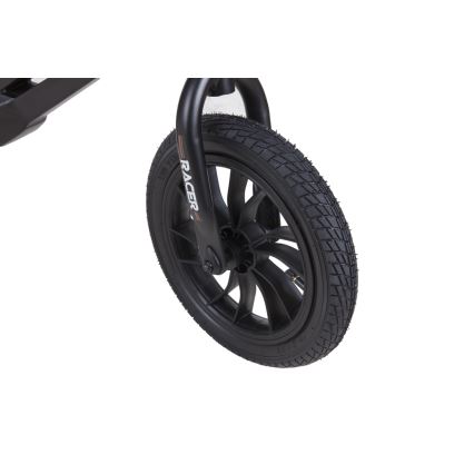 QPlay - Bicicleta de empurrar RACER AIR preto/castanho