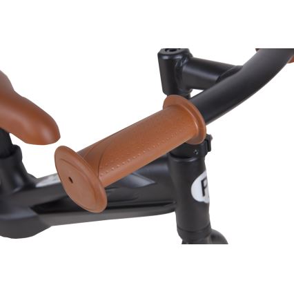 QPlay - Bicicleta de empurrar RACER AIR preto/castanho
