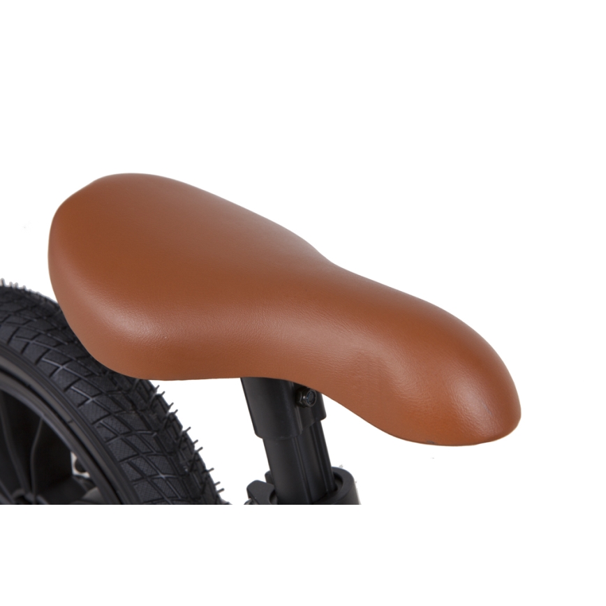 QPlay - Bicicleta de empurrar RACER AIR preto/castanho