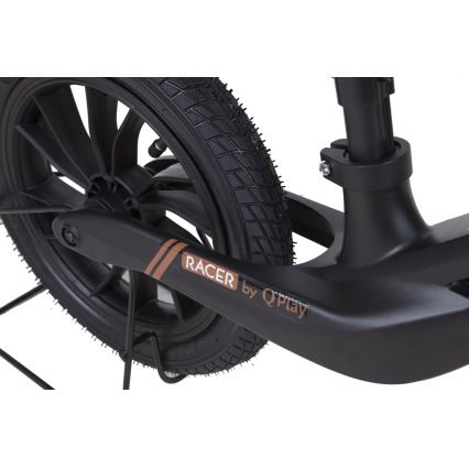 QPlay - Bicicleta de empurrar RACER AIR preto/castanho