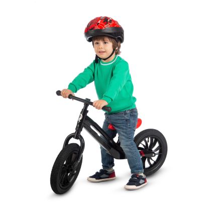 QPlay - Bicicleta de empurrar RACER AIR preto/vermelho