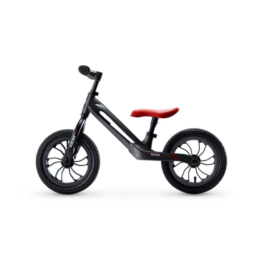 QPlay - Bicicleta de empurrar RACER AIR preto/vermelho