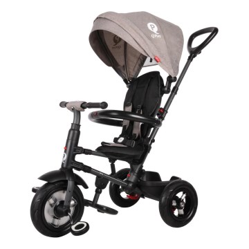 QPlay - Triciclo de criança 3em1 RITO AIR cinzento