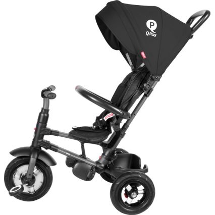 QPlay - Triciclo de criança 3em1 RITO AIR preto