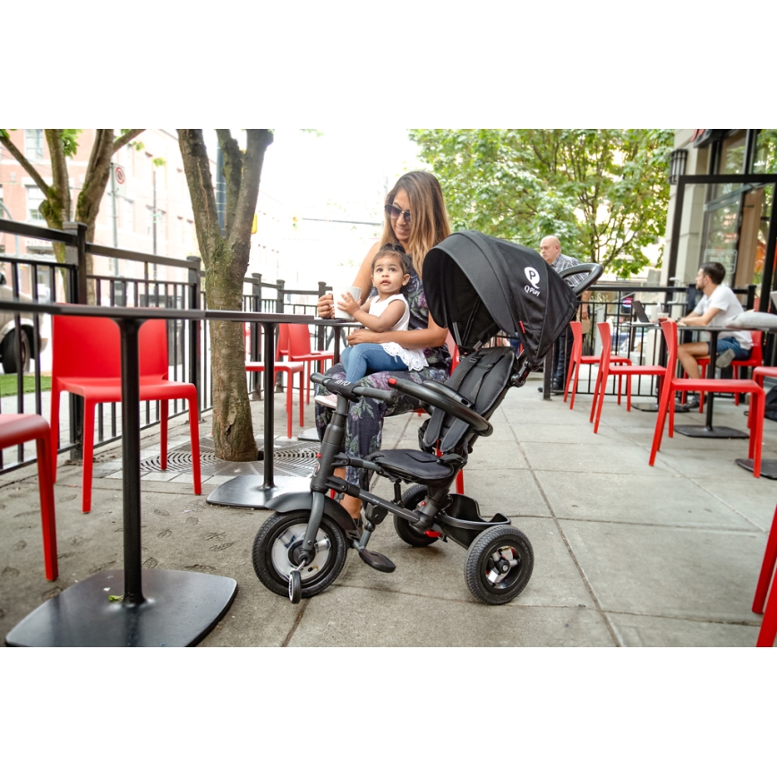 QPlay - Triciclo de criança 3em1 RITO AIR preto