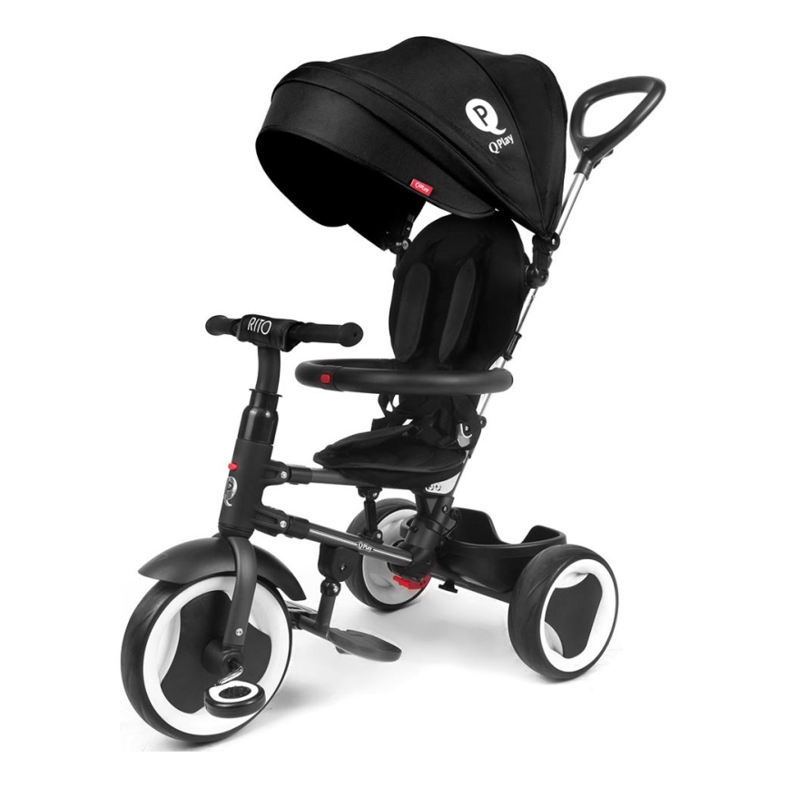 QPlay - Triciclo de criança 3em1 RITO EVA preto