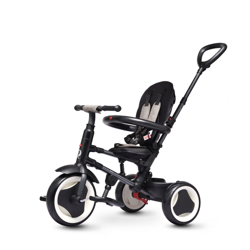 QPlay - Triciclo de criança 3em1 RITO EVO cinzento