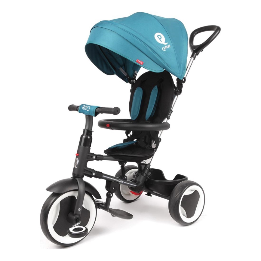 QPlay - Triciclo de criança 3em1 RITO EVO turquesa