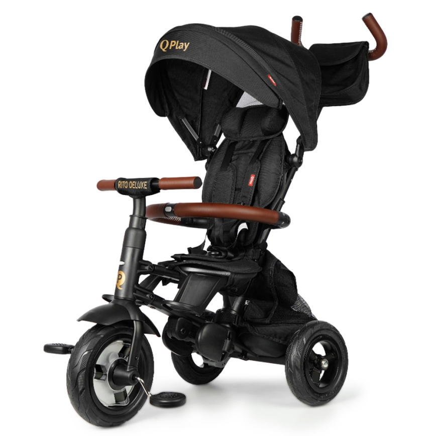 QPlay - Triciclo de criança RITO DELUXE (Limited special edition) preto