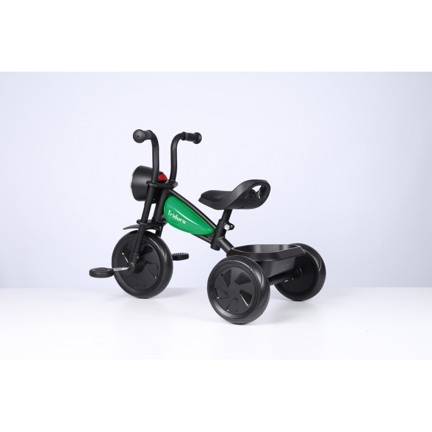 QPlay - Triciclo de criança TRIDURO preto/verde