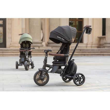 QPlay - Triciclo infantil 8 em 1 COMFO MAX cinzento
