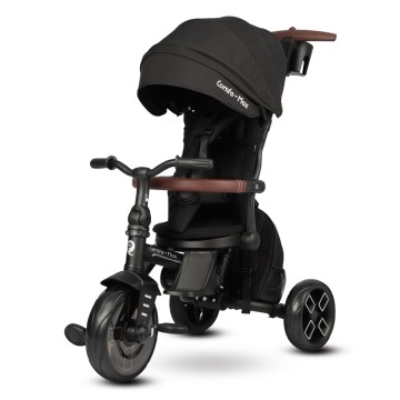 QPlay - Triciclo infantil 8 em 1 COMFO MAX preto