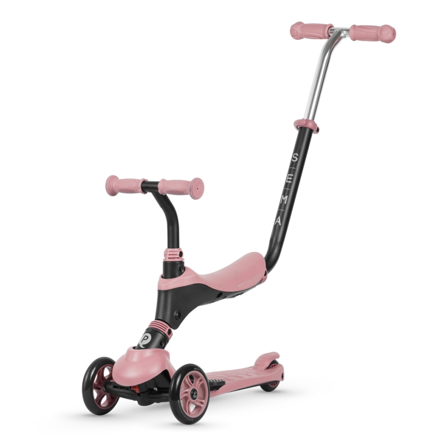 QPlay - Trotinete de criança 4em1 SEMA rosa