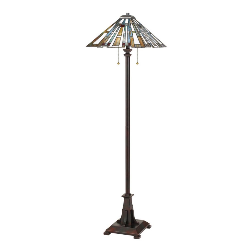 Quoizel - Candeeiro de chão MAYBECK 2xE27/60W/230V