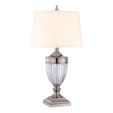 Quoizel - Candeeiro de mesa DENNISON 1xE27/60W/230V cromado brilhante