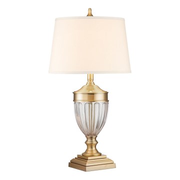 Quoizel - Candeeiro de mesa DENNISON 1xE27/60W/230V dourado