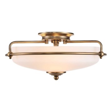 Quoizel - Candeeiro de tecto GRIFFIN 3xE27/60W/230V bronze