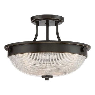 Quoizel - Candeeiro integrado MANTLE 2xE27/60W/230V bronze