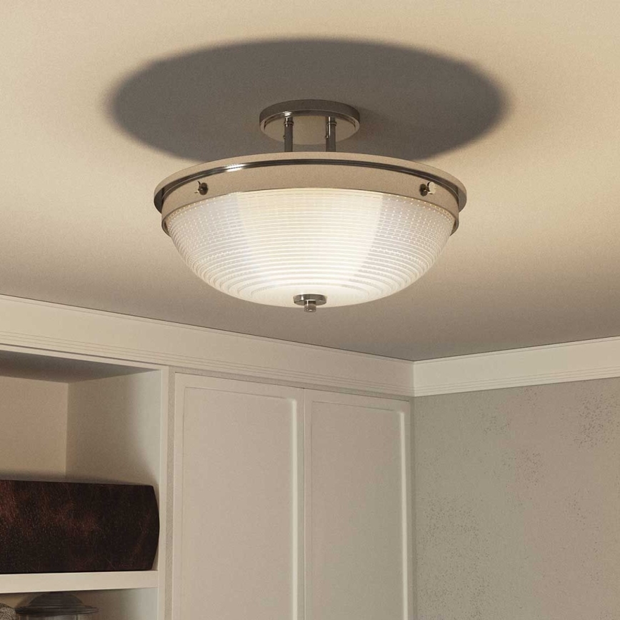 Quoizel - Candeeiro integrado MANTLE 2xE27/60W/230V cromado brilhante