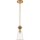 Quoizel - Candeeiro suspenso STARING 1xE27/40W/230V diâmetro 18,4 cm dourado/pátina/transparente