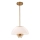 Quoizel - Candeeiro suspenso STARING 3xE14/40W/230V diâmetro 45,7 cm dourado/pátina/branco