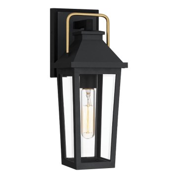 Quoizel - Iluminação de parede exterior BUCKLEY 1xE27/40W/230V IP44 preto